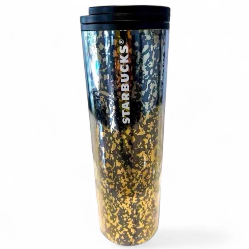 Starbucks Travel Cup Black Gold Tall Tumbler 16oz Limited Holiday 2019 Rare NEW